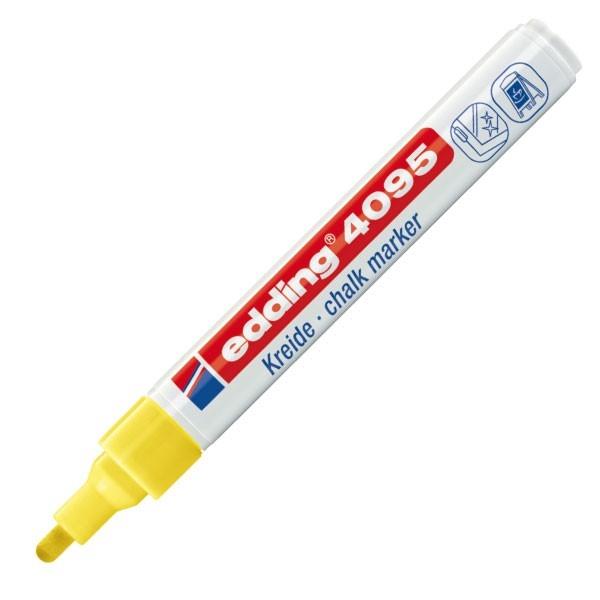 EDDING - Marcador AMARILLO FLUORESCENTE DE TIZA LÍQUIDA FINO (Ref.4095-065)