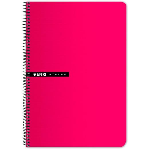 ENRI - Cuaderno 100h Folio Cuadricula 4x4 Rojo (Ref.100435749)