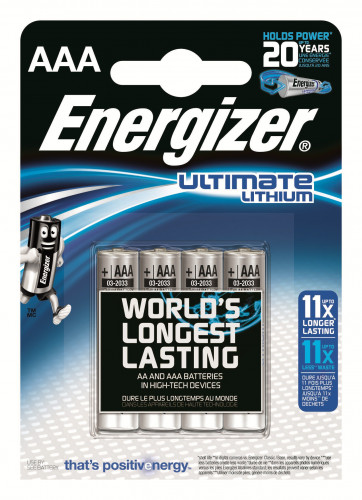 ENERGIZER - Pilas Litio Pack 4 ud. AAA LR03 (Ref.635233)