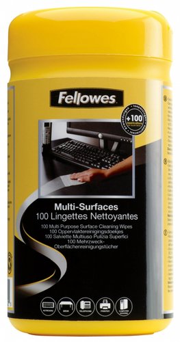 FELLOWES - TOALLITAS LIMPIADORAS DE SUPERFICIES CON DISPENSADOR (Ref.9971518)