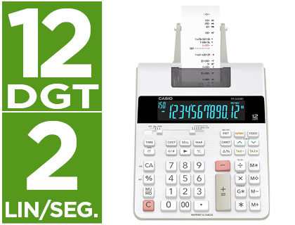 CASIO - Calculadora impresora blanca (Ref.FR-2650RC)