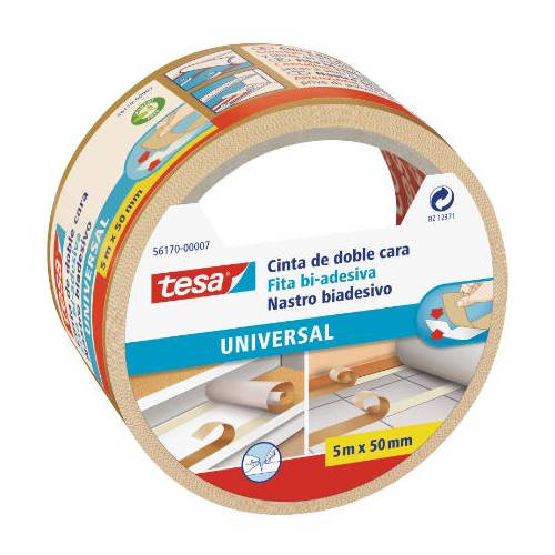TESA - Cinta adhesiva Doble cara 50 mmx5 m Cinta montaje 56170-00007-01 (Ref.56170-00007-11)