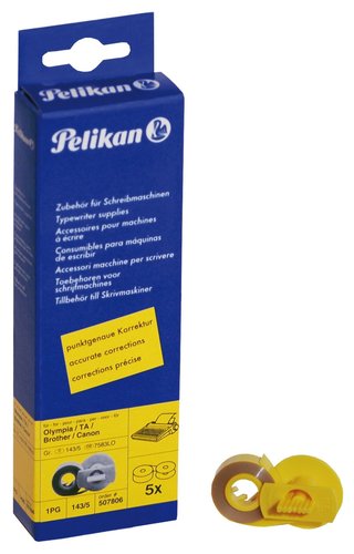BROTHER - CINTA MAQUINA PELIKAN PARA OLYMPIA TA GRUPO 143C LIFT-OFF -PACK 5 UNIDADES (Ref.507806)