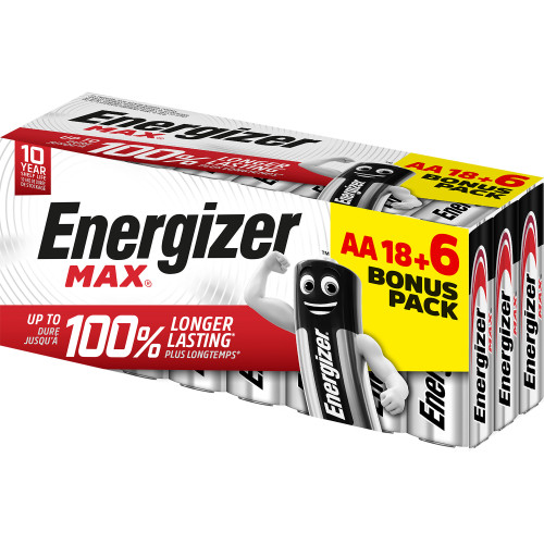 ENERGIZER - Pack 24 Pilas Alcaline E91 AA (Ref.E300456400)