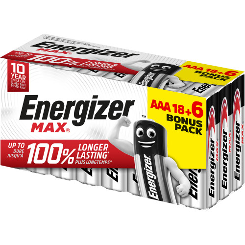 ENERGIZER - Pack 24 Pilas Alcaline E92 AAA (Ref.E300456500)