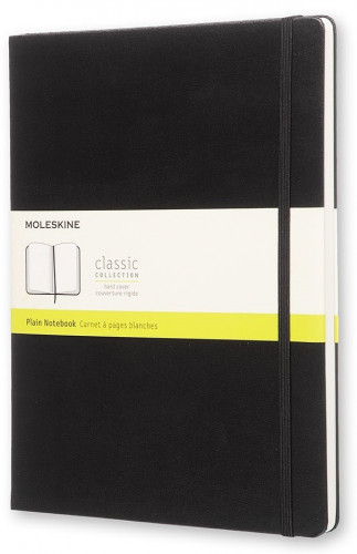 MOLESKINE - Cuaderno Tapa Dura Liso Negro 19x25 (Ref.QP092)