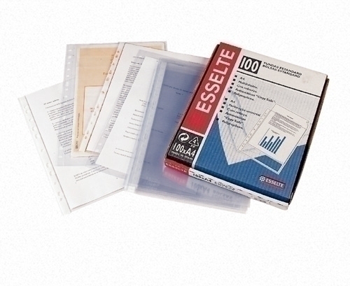 ESSELTE - Fundas portadocumentos 100 ud A4 Multitaladro 56133 (Ref.46115)