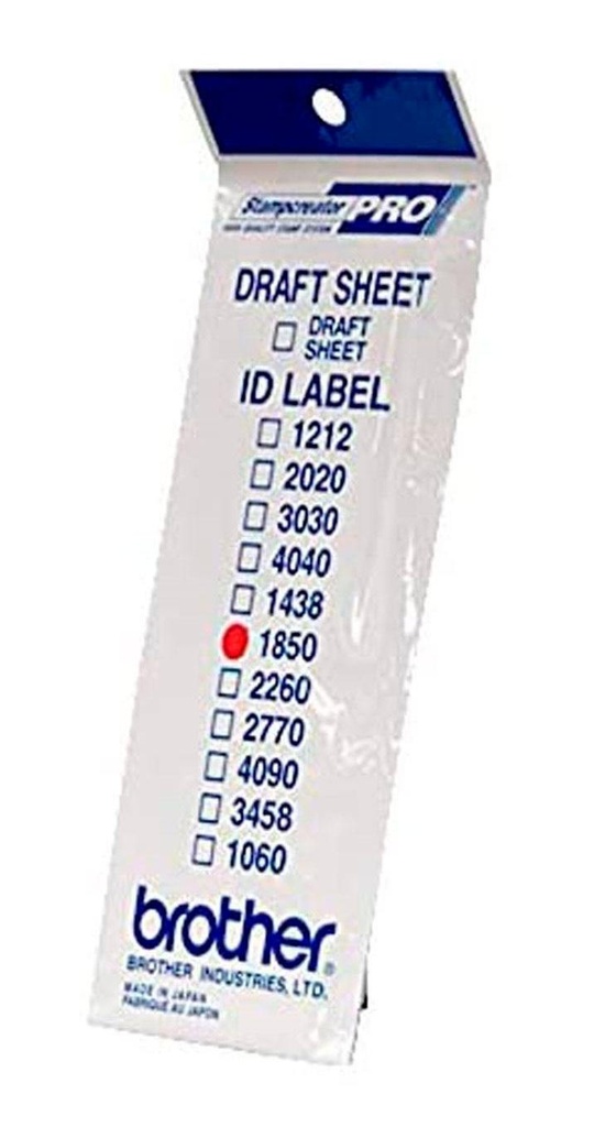 BROTHER - Etiqueta precortada Pack 12 18x50mm Blanco (Ref.ID1850)