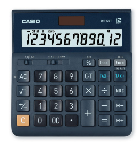 CASIO - Calculadora sobremesa 12 digitos Funciones financieras/conversoras (Ref.DH-12TER)