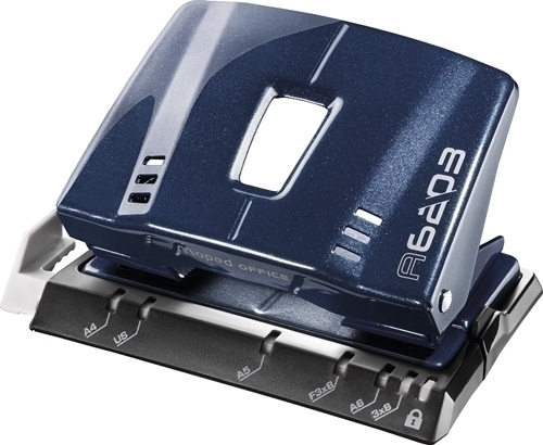 MAPED - Perforadora Advanced Metal color azul 2 agujeros 20/25 hojas (Ref.620312)