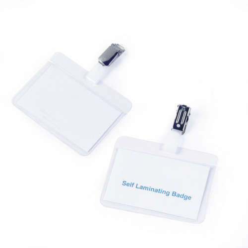 DURABLE - Identificador lamina Autoadhesiva 54x90 mm Pinza giratoria (Ref.8102-19)