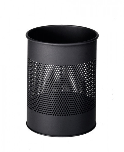 DURABLE - Papelera Metálica 15L Negro (Ref.3310-01)