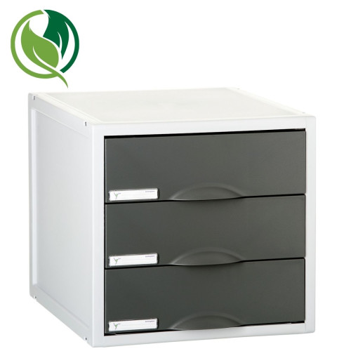 ARCHIVO 2000 - Módulo 3 cajones cerrados 356x316x303 mm Grafito Cerrados (Ref.8403CGF)