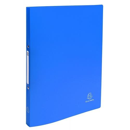 EXACOMPTA - Carpeta anillas A4 2-15 MM Azul Polopropileno Flexible (Ref.54192E)