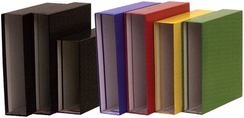 ELBA - Caja archivador de palanca carton forrado folio lomo 85 mm azul (Ref. 100580162)