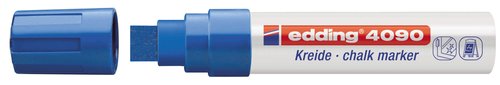 EDDING - Marcador AZUL DE TIZA LÍQUIDA GRUESO (Ref.4090-003)