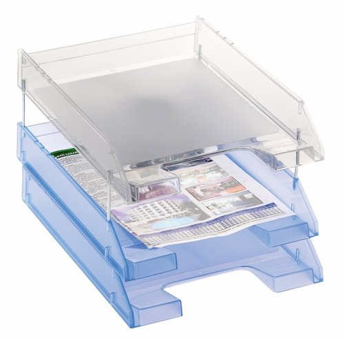 ARCHIVO 2000 - Bandeja de Sobremesa 715 y 715T 260X340X60 Azul Poliestireno Apilable (Ref.715AZTL)