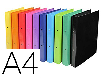 EXACOMPTA - Carpeta DE ANILLAS IDERAMA A4 2-30MM COLORES SURTIDOS (Ref.54929E)