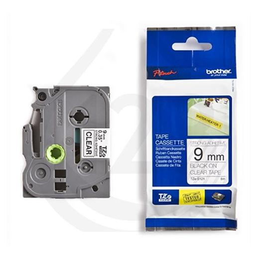 BROTHER - Cinta Rotuladora LAMINADA TRS/BK 8M 9MM (Ref.TZES121)