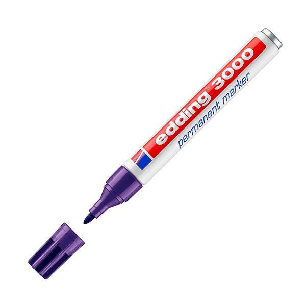 EDDING - Marcador permanente punta redonda 1.5-3mm violeta (Ref.3000-08)
