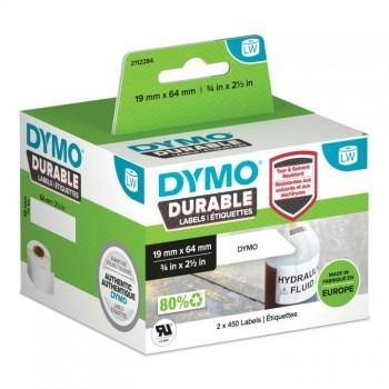 DYMO - Caja 900 etiquetas LW Durable en polipropileno 19X64mm (Ref.1933085)