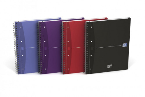 OXFORD - Cuaderno espiral Europeanbook 5ud 120h A4+ Cuadricula 5x5 Surtido (Ref.100104738)