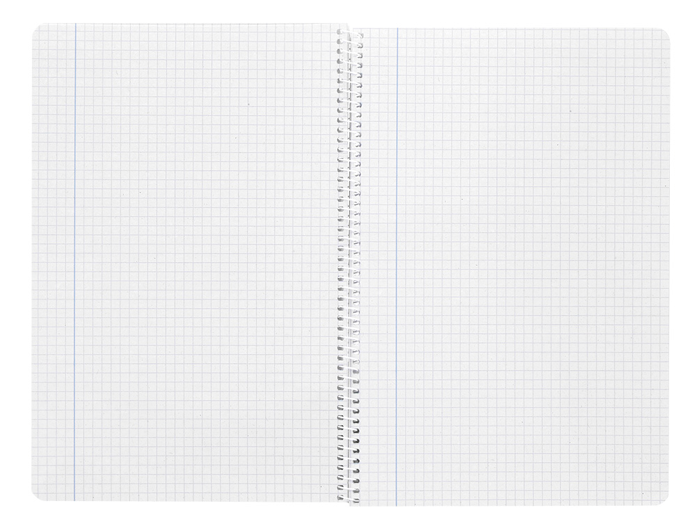 LIDERPAPEL - CUADERNO ESPIRAL FOLIO INSPIRE TAPA DURA 80H 60 GR CUADRO 4MM CON MARGEN COLORES SURTIDOS (Ref.BF39)