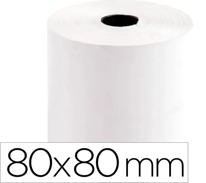 GREENING - Rollo Sumadora Térmico 80x80mm - 70g SIN BISFENOL A (Ref.GN18)
