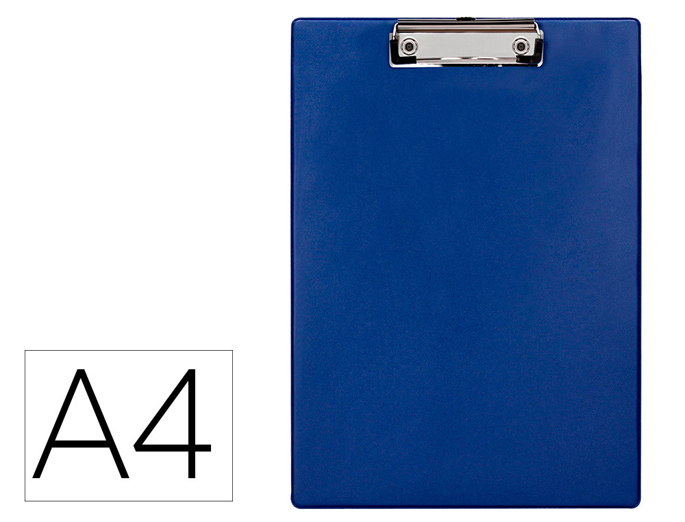 Q-CONNECT - PORTANOTAS A4 - AZUL - PLASTICO 50% RECICLADO  (Ref.KF14406)