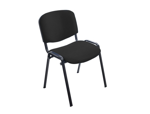 [2150420] ROCADA - SILLA CONFIDENTE ESTRUCTURA METALICA TAPIZADA EN TELA IGNIFUGA NEGRA 57X81X48 CM (Ref.RD-965/4)