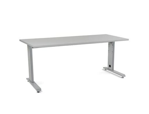 [9073039] ROCADA - Mesa rectangular Serie Metal Estructura en forma de L 180x80cm Gris (Ref.2003AC02)