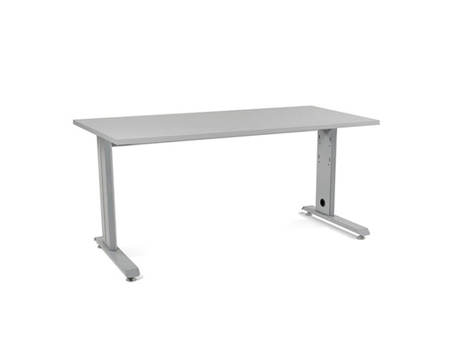 [9073038] ROCADA - Mesa rectangular Serie Metal Estructura en forma de L 160x80cm Gris (Ref.2002AC02)