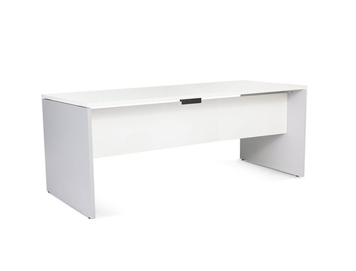 [2078207] ROCADA - MESA OFICINA SERIE WORK 180X80 CM ACABADO AB04 ALUMINIO/BLANCO (Ref.2003AB04)