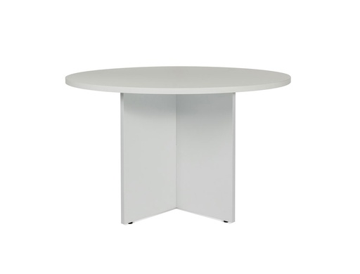 [2150718] ROCADA - Mesa de reunión circular Serie Meeting Melamina Diametro 120cm Gris-Gris (Ref.3006AB02)