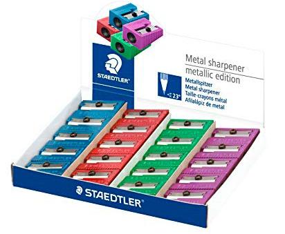 [9936476] STAEDTLER - Sacapuntas/Afilalapices METALICO CUÑA 1 USO COL. SURTIDOS (Ref.510 10 PR2)