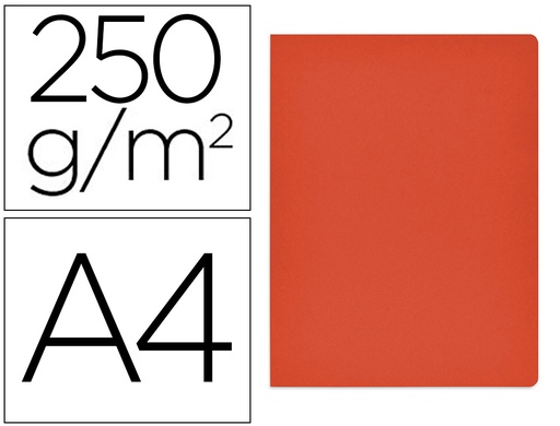 [2155312] GIO - Subcarpetas Caja 50 ud Folio Cartulina Rojo 250 G 400018832 (Ref.400040487)