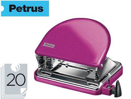 [9154087] PETRUS - TALADRADOR 52 WOW FUCSIA METALIZADO CAPACIDAD 20 HOJAS EN BLISTER (Ref.626517)