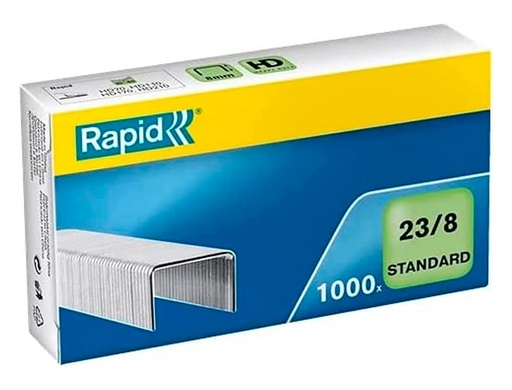 RAPID - GRAPAS ESTÁNDAR 23/8 GALVANIZADAS -CAJA DE 1000- (Ref.24869200)