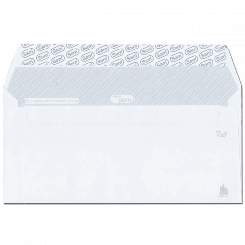 [9931427] SAM - SOBRE 115x225 BLANCO 90g OPEN (SILICONA) CAJA de 500 (Ref.247684)