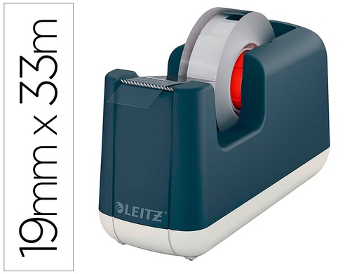 [9160249] LEITZ - Portarrollo sobremesa cosy plastico para cintas 33 mt color gris (Ref. 53670089)