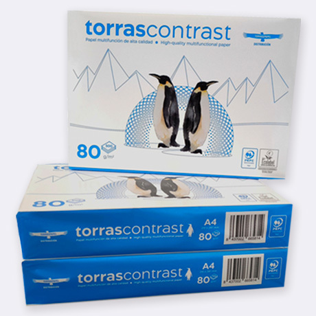 TORRASCONTRAST - PAPEL A4 - 80g - Paquete 500h (Ref.40100384)