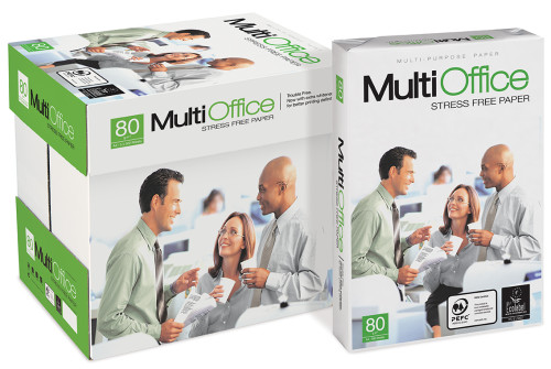 MULTIOFFICE - PAPEL A4 - 80g - Blancura CIE 161 - Paquete 500h (Ref.40001247)