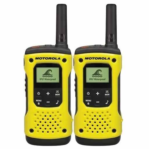 [1920760] MOTOROLA - Walkie-Talkies T92 H2O Pack Yellow 10km/8 canales/sumergible (Ref.A9P00811YWCMAG)