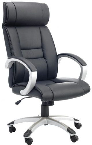 [1847527] ARCHIVO 2000 - Sillones de dirección Pomba simil piel Negro Simil piel Brazos incluidos (Ref.6453NE)