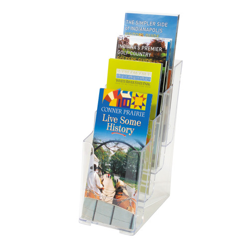 [1019219] DEFLECTO - Expositor Escalonado 110 x 200 x 254 mm. 110 x 200 x 254 mm. 3 o 4 posiciones (Ref.77701)