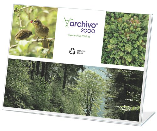 [16201306] DEFLECTO - Expositor Sobremesa A3 En L Horizontal (Ref.47611)