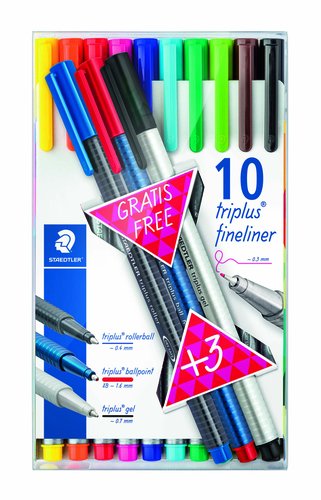 [9073104] STAEDTLER - Est 10+3 ROT TRIPLUS FINE 334 (Ref.TB13)