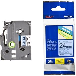 [9928913] BROTHER - CINTA de ROTULAR LAMINADA 8m 24mm NEGRO sobre AZUL (Ref.TZE-551)