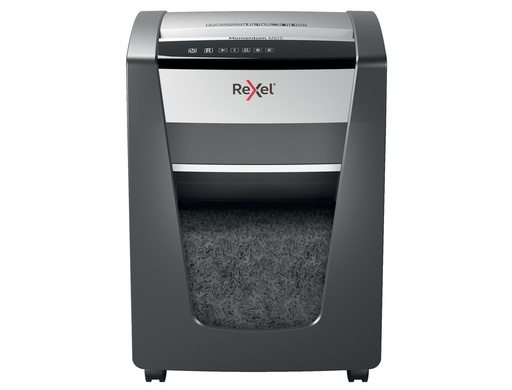 [9154024] REXEL - DESTRUCTORA DE DOCUMENTOS MOMENTUM M515 CAPACIDAD DE CORTE 15 HOJAS DESTRUYE GRAPAS Y CLIPS PAPELERA 30 L (Ref.2104577EU)