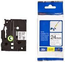 [9925050] BROTHER - CINTA ROTULADORA LAMINADA BLANCO SOBRE NEGRO DE 24MMX8M (FLEXIBLES) (Ref.TZEFX-251)